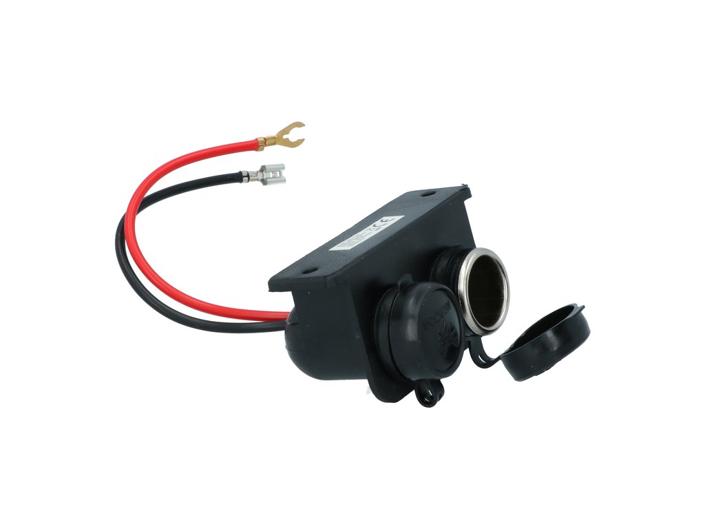 Priza auto dubla Carpoint 12-24V max. 15A suplimentara cu cablu de 15cm., 1 buc.