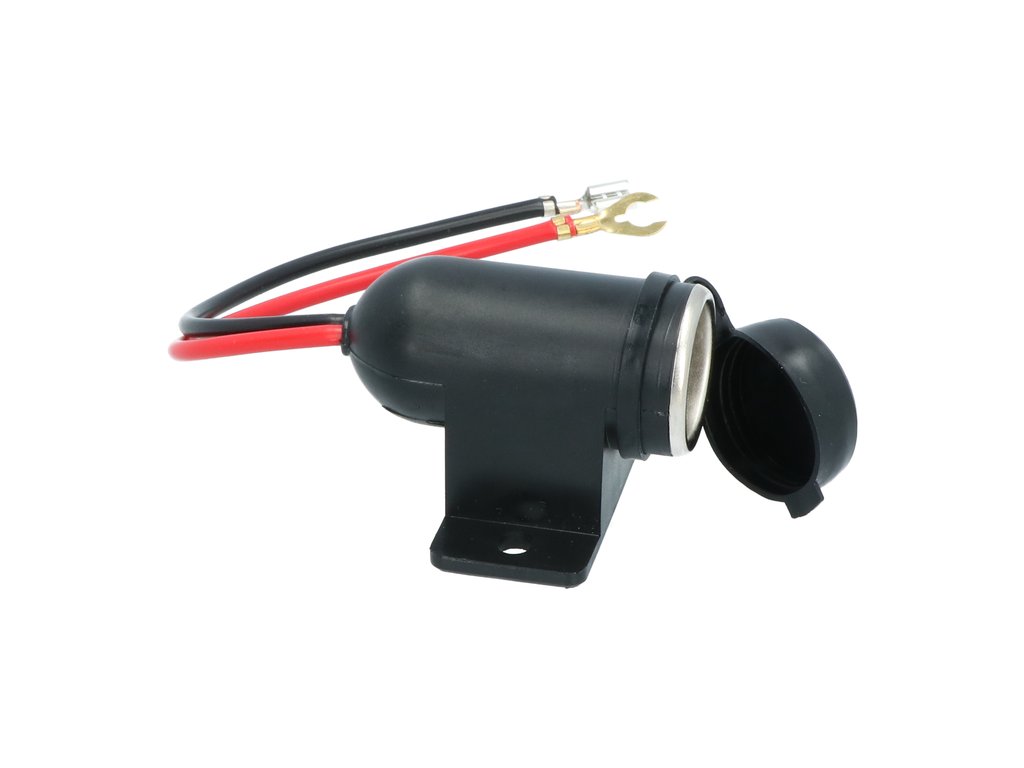 Priza auto simpla Carpoint 12V, max .15A suplimentara cu cablu de 13cm., 1 buc.