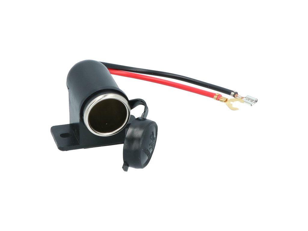 Priza auto simpla Carpoint 12V, max .15A suplimentara cu cablu de 13cm., 1 buc.