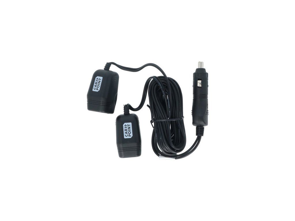 Priza auto dubla Carpoint 12V 10A cu 2 iesiri separate cu cablu de 2 metri