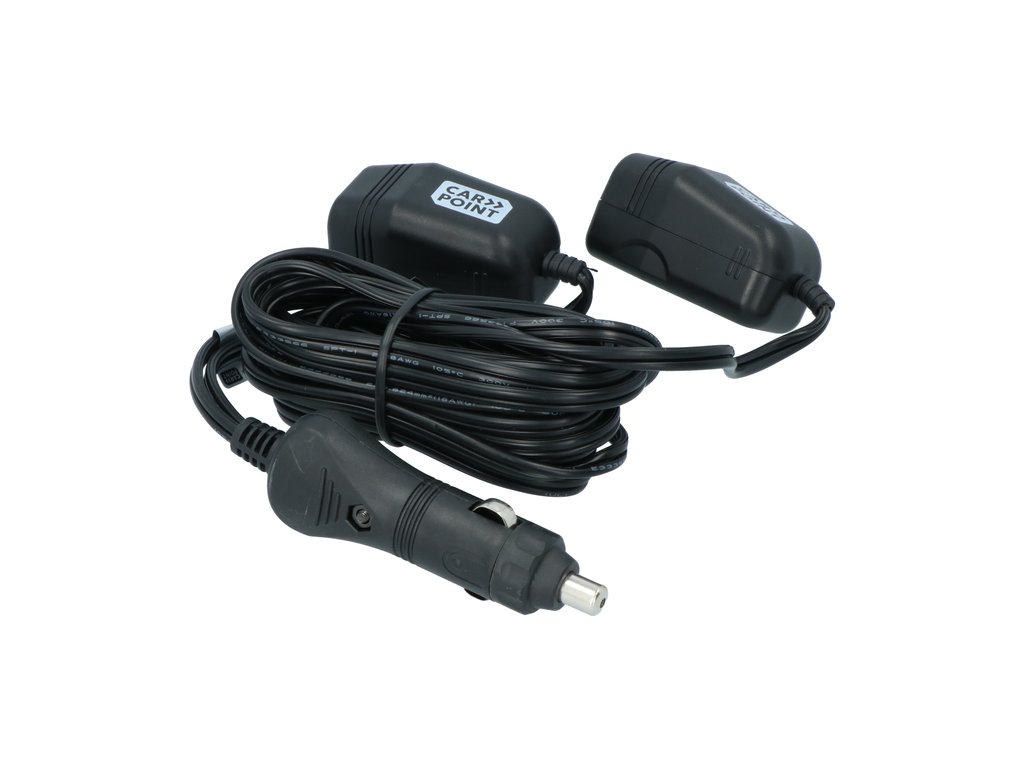 Priza auto dubla Carpoint 12V 10A cu 2 iesiri separate cu cablu de 2 metri