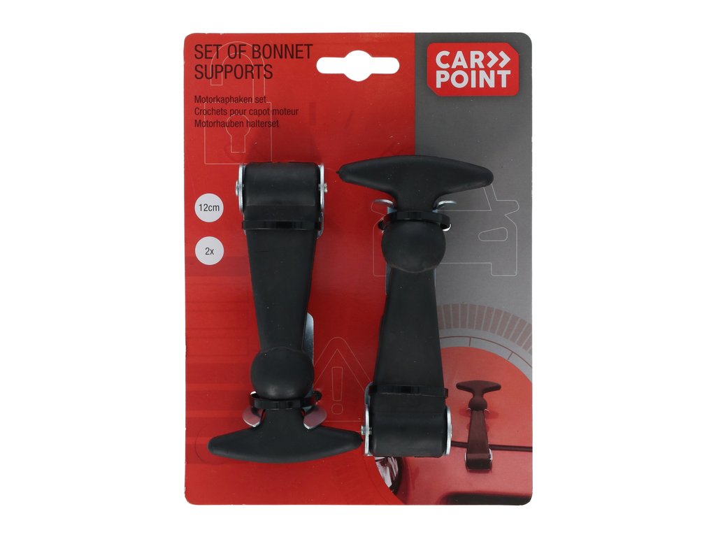 Suport fixare capota auto Carpoint 12 cm din cauciuc -set 2 buc.