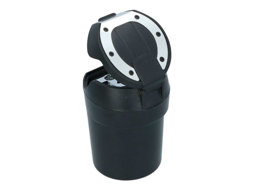 Scrumiera auto suplimentara Carpoint fixare cu banda velcro in suportul de pahar