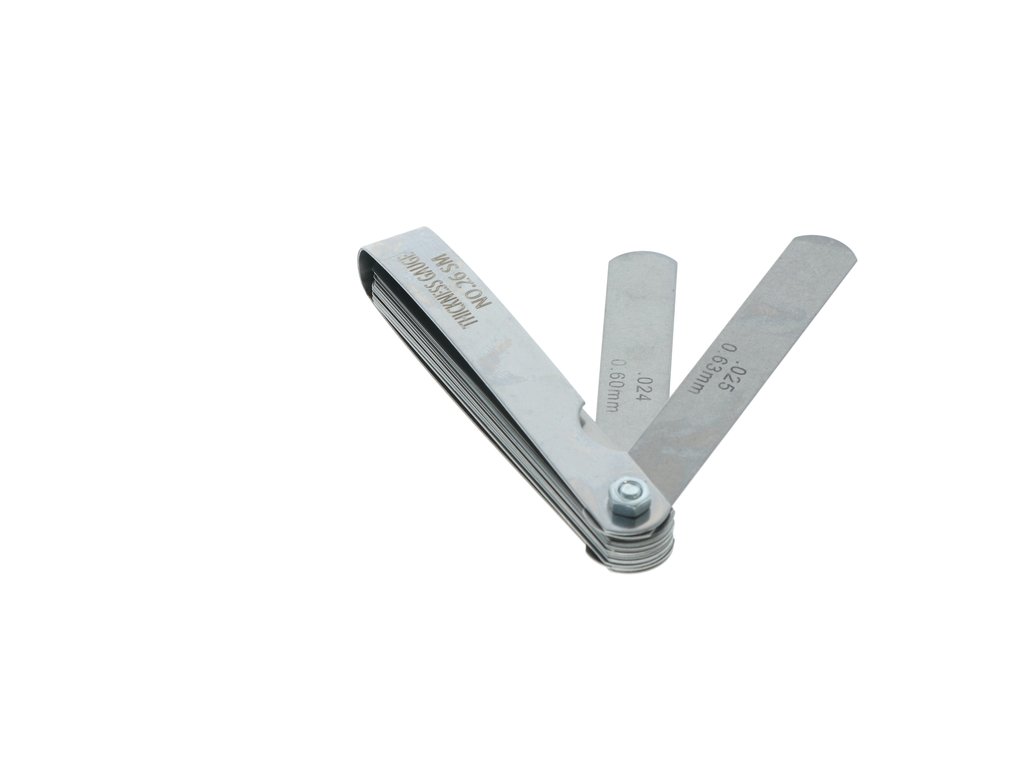 Set 26 lere de grosime Carpoint afisaj in mm si inch , intre 0,04-0,63mm , 1 buc.