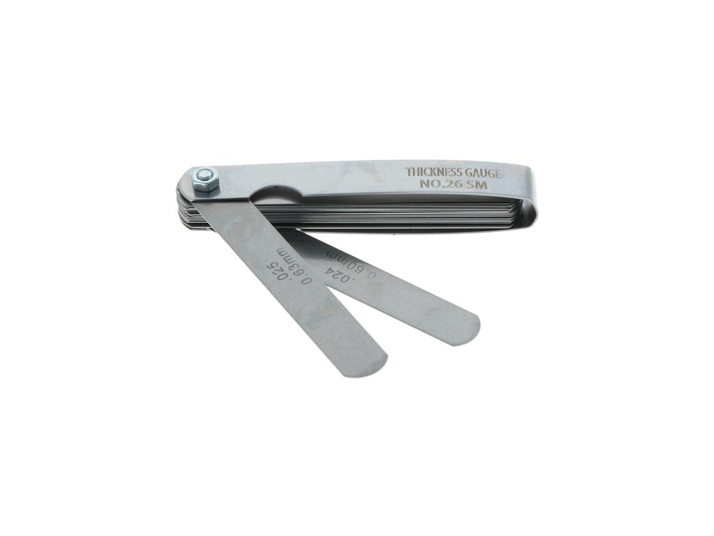 Set 26 lere de grosime Carpoint afisaj in mm si inch , intre 0,04-0,63mm , 1 buc.