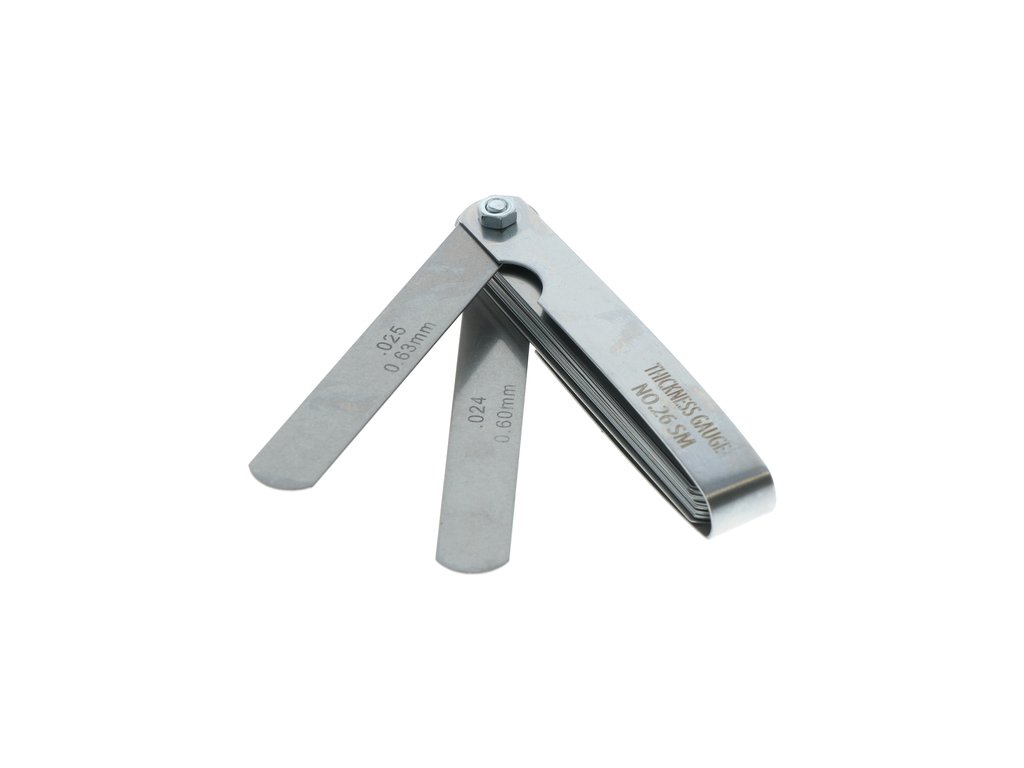 Set 26 lere de grosime Carpoint afisaj in mm si inch , intre 0,04-0,63mm , 1 buc.