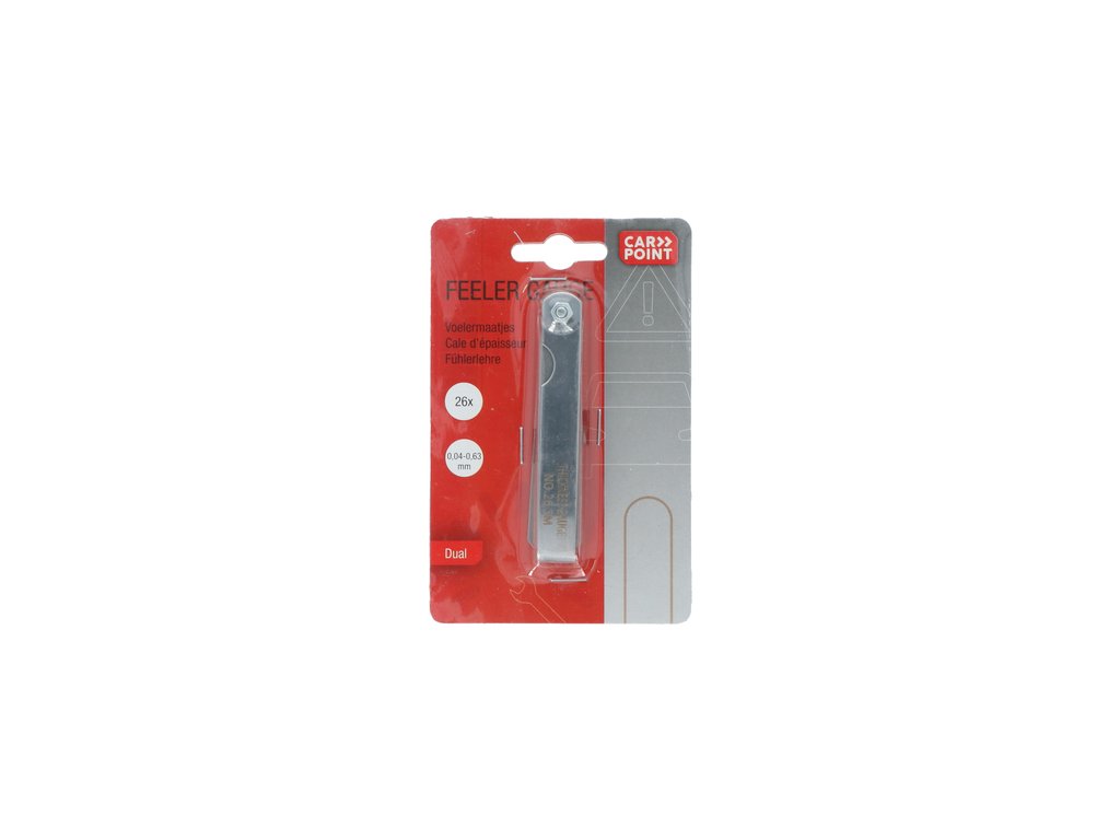 Set 26 lere de grosime Carpoint afisaj in mm si inch , intre 0,04-0,63mm , 1 buc.