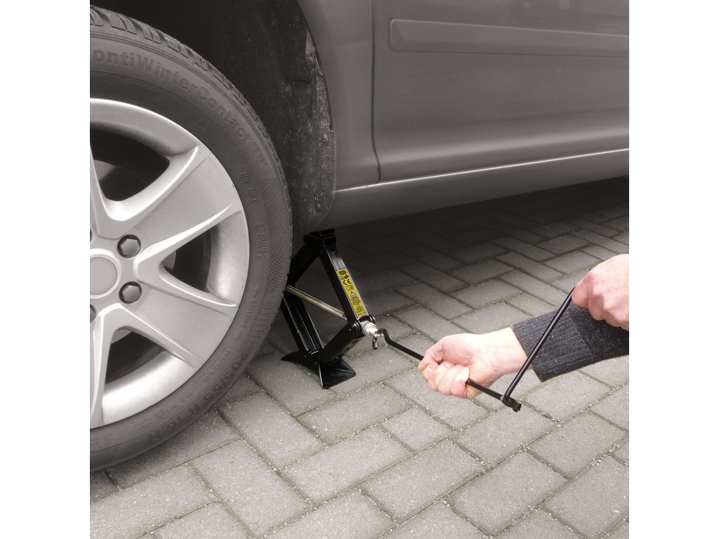 Cric auto mecanic Carpoint 1000 kg , inaltime de ridicare 8-36 cm, omologat EU