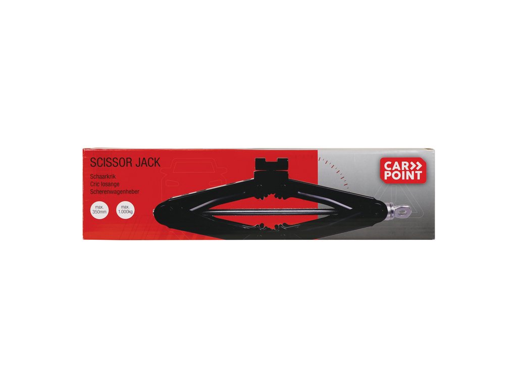 Cric auto mecanic Carpoint 1000 kg , inaltime de ridicare 8-36 cm, omologat EU