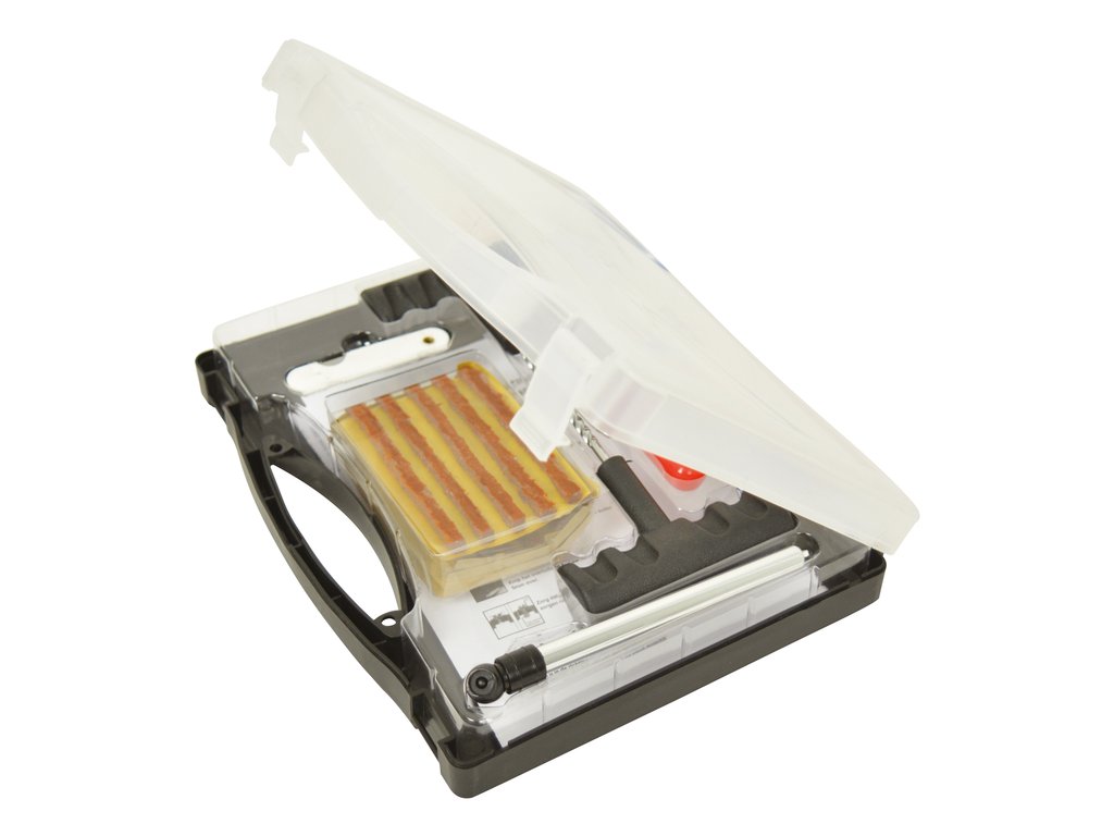 Kit reparatie anvelopa fara camera ( tubeless) 25 bucati snur, snur vulcanizare cu solutie