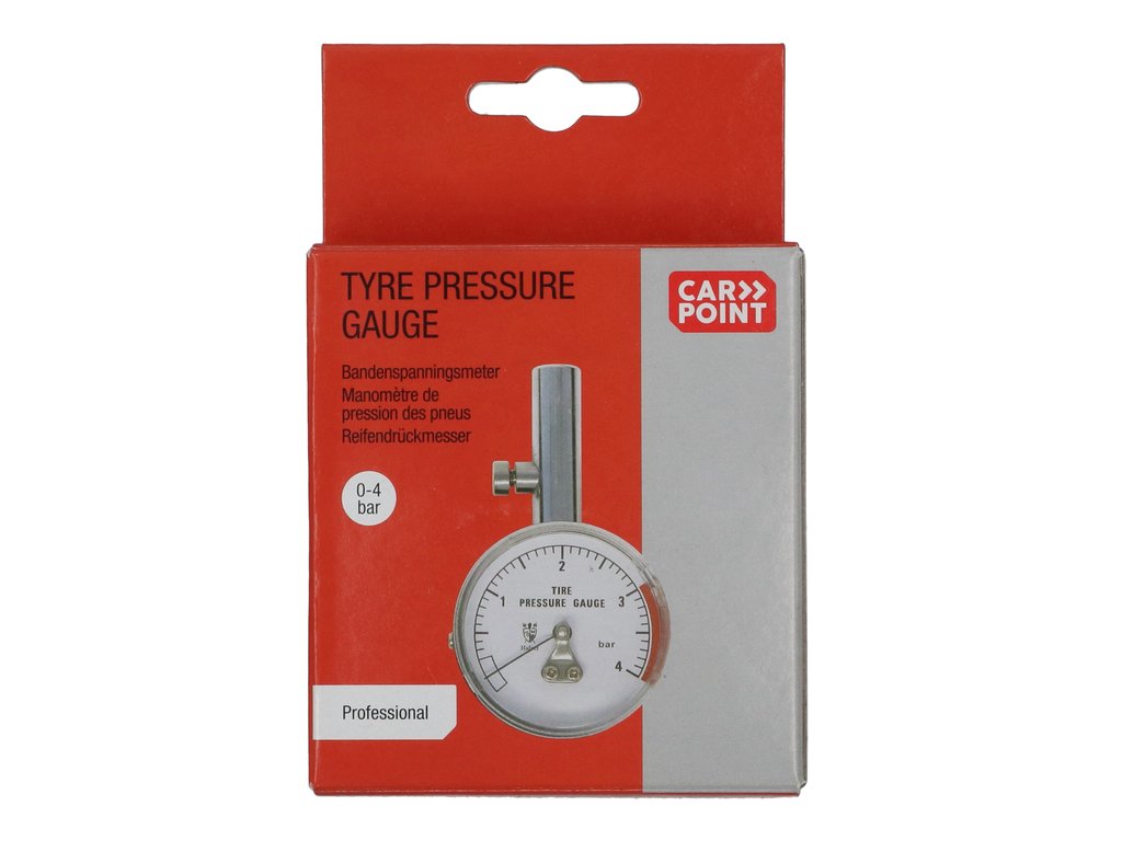 Manometru presiune aer profesional Carpoint , 0-4 bar