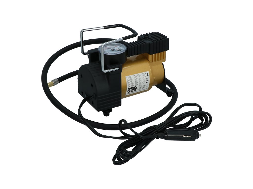 Compresor auto Carpoint ''BIG'' 12V 100psi/7bar max 14A 35l/m cu manometru si adaptori
