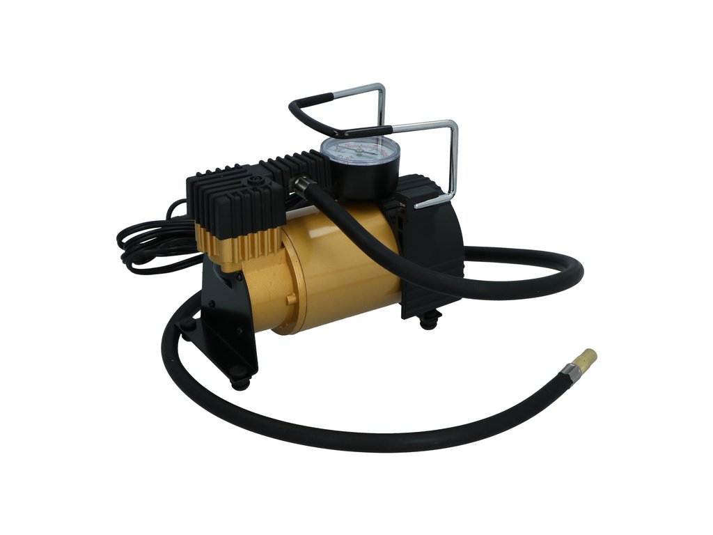 Compresor auto Carpoint ''BIG'' 12V 100psi/7bar max 14A 35l/m cu manometru si adaptori