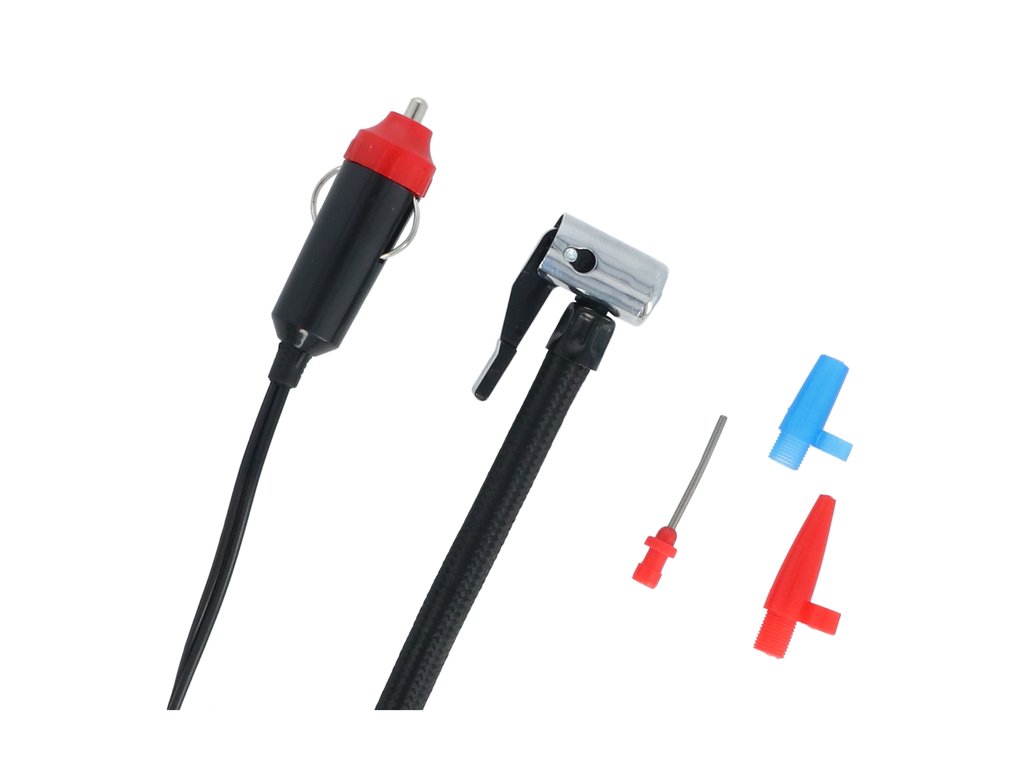 Compresor auto Carpoint 12V 16bari cu fisa bricheta si adaptori