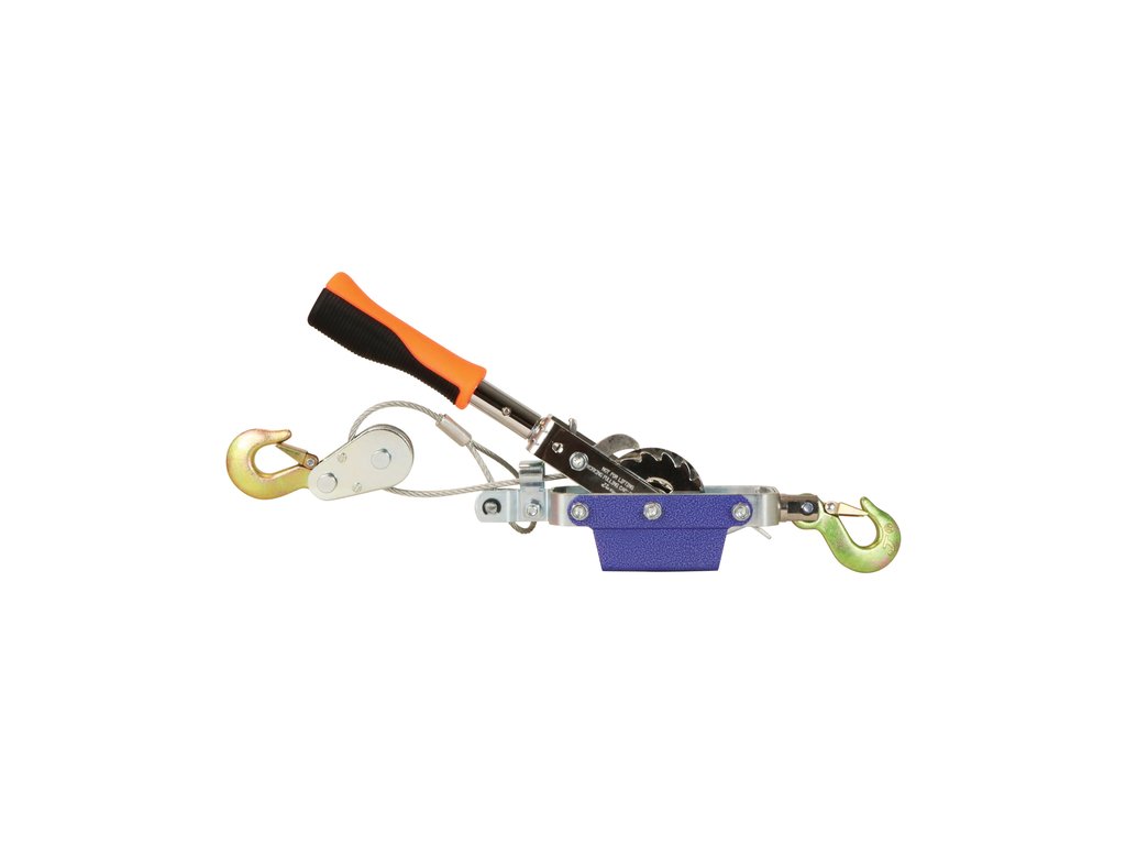 Troliu auto manual Carpoint portabil 800daN, cablu dublu 5mm (3/6)x(153cm)