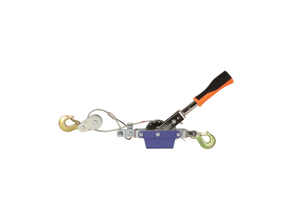 Troliu auto manual Carpoint portabil 800daN, cablu dublu 5mm (3/6)x(153cm)