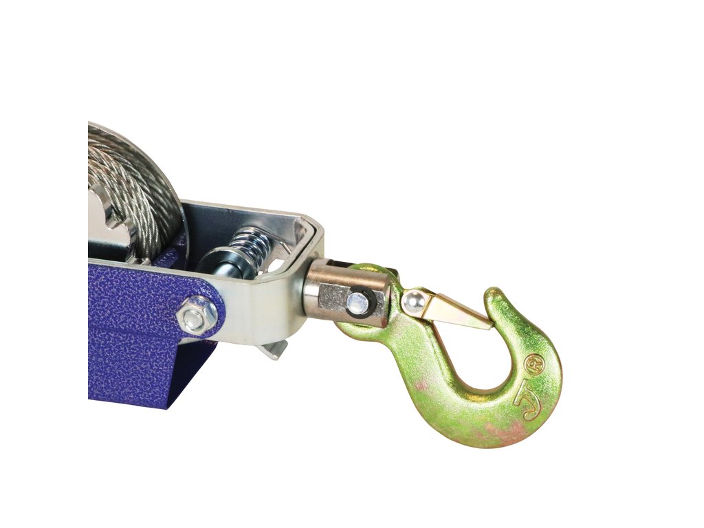 Troliu auto manual Carpoint portabil 800daN, cablu dublu 5mm (3/6)x(153cm)