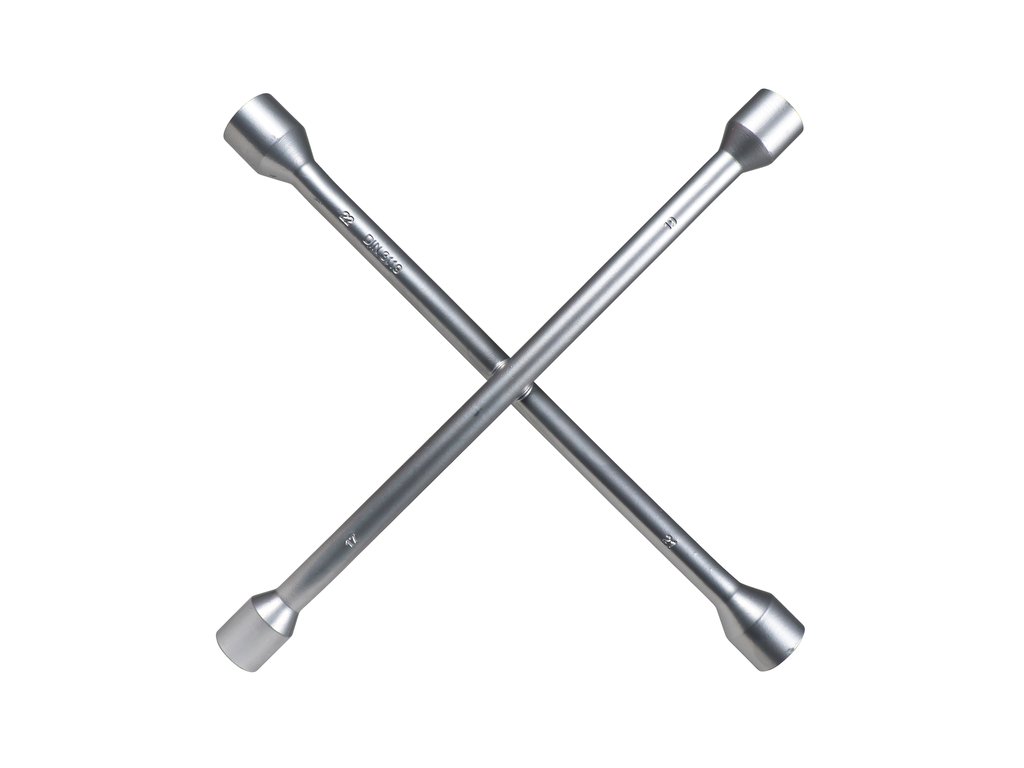 Cheie cruce pentru roti Carpoint cu 4 capete de 17-19-21-22mm