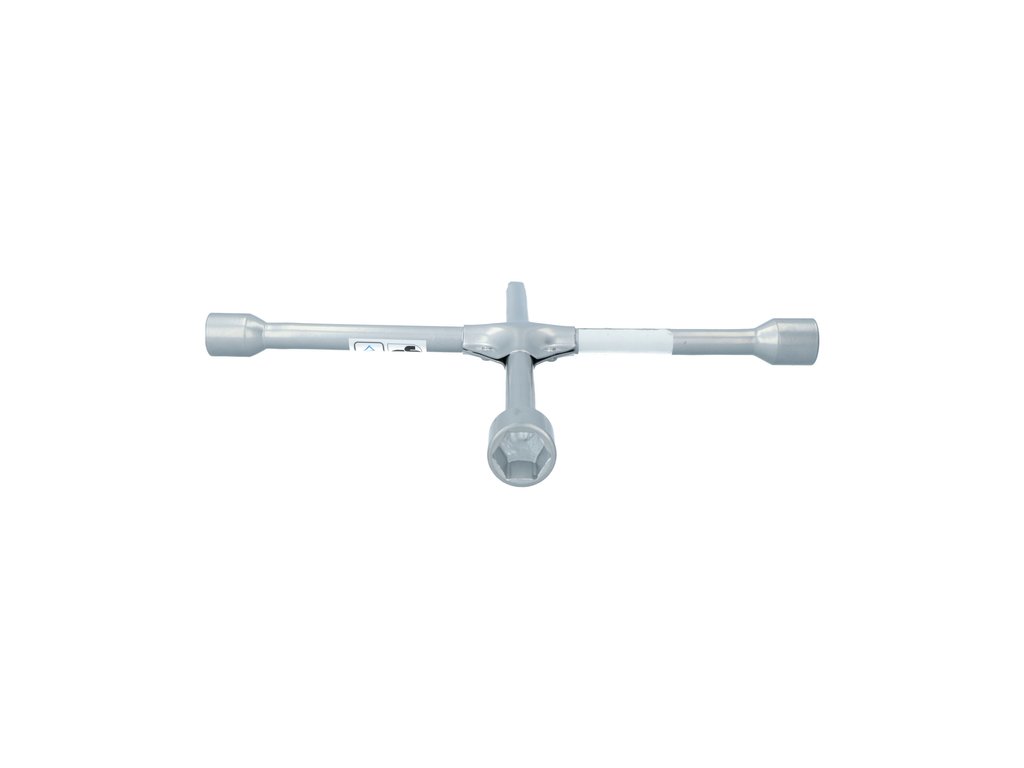 Cheie cruce pentru roti Carpoint ranforsata cu 4 capete de 17-19-21mm si 1/2