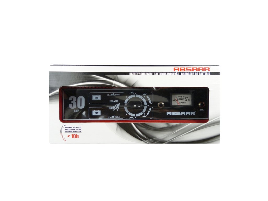 Redresor baterie auto Absaar Germany 12V/ 24V 30A incarcator cu incarcare normala/rapida + Robot pornire 250Amps