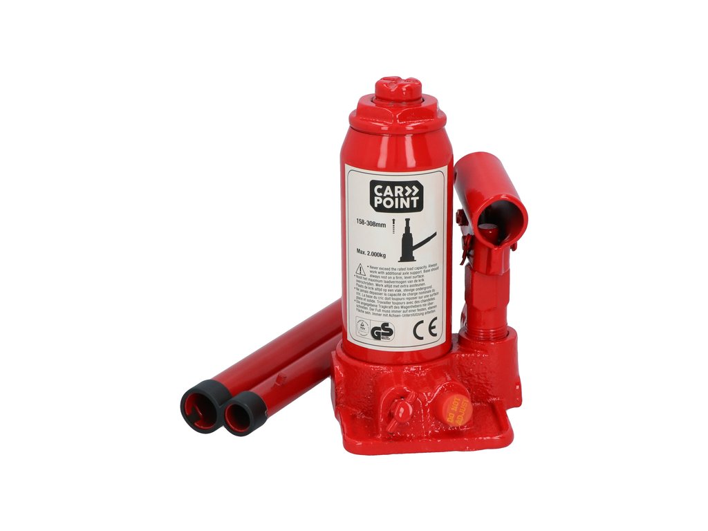 Cric hidraulic Carpoint 2 Tone cu deschidere 15.5-30.8cm