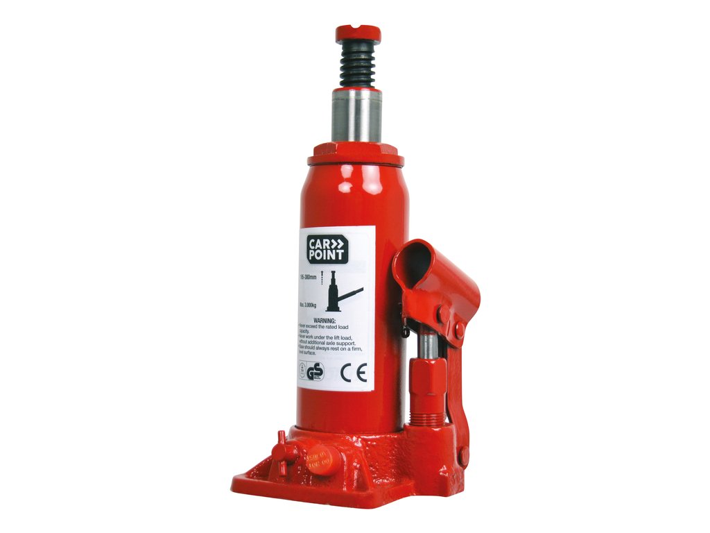 Cric hidraulic Carpoint 3 Tone cu deschidere 19.5-38cm