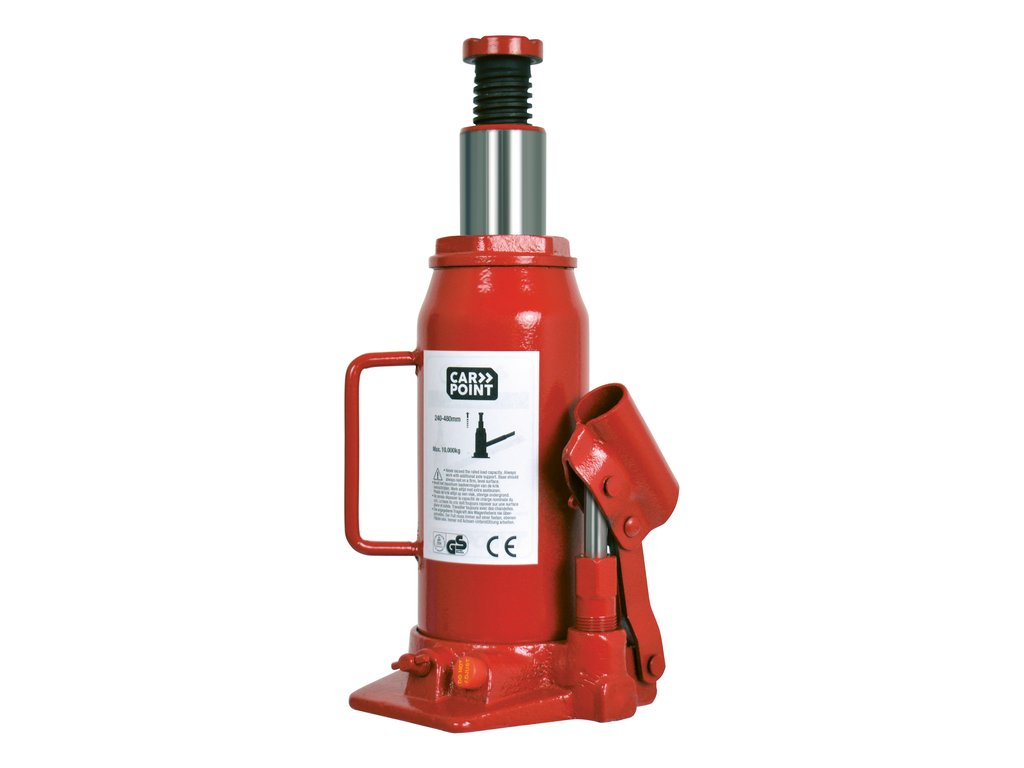 Cric hidraulic Carpoint 10 Tone cu deschidere 20.5-39.0cm