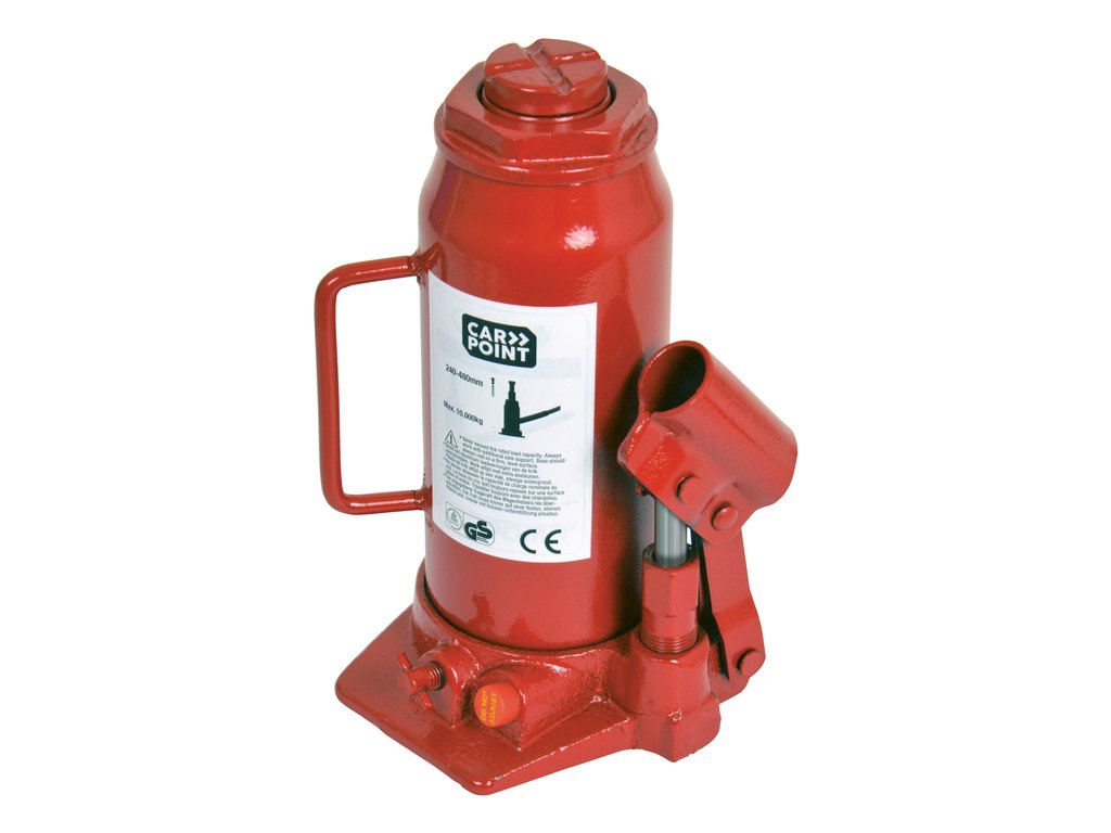 Cric hidraulic Carpoint 10 Tone cu deschidere 20.5-39.0cm
