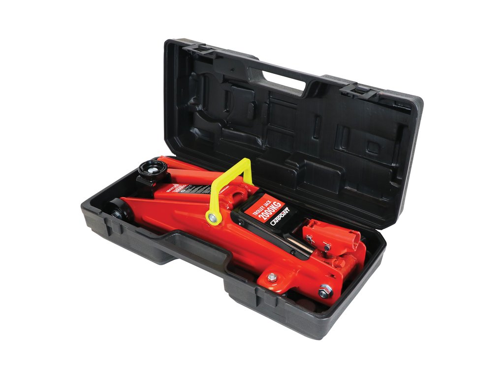 Cric hidraulic tip crocodil Carpoint 2000 kg pe roti cu deschidere maxima de 13-35 cm