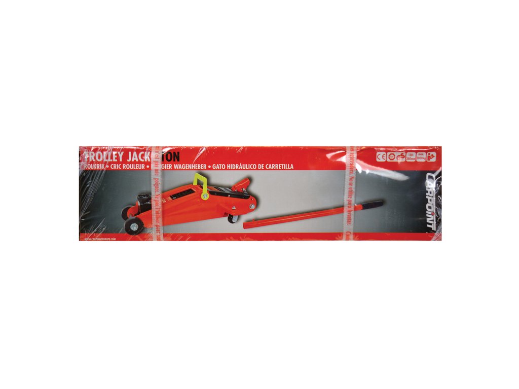 Cric hidraulic tip crocodil Carpoint 2000 kg pe roti cu deschidere maxima de 13-35 cm