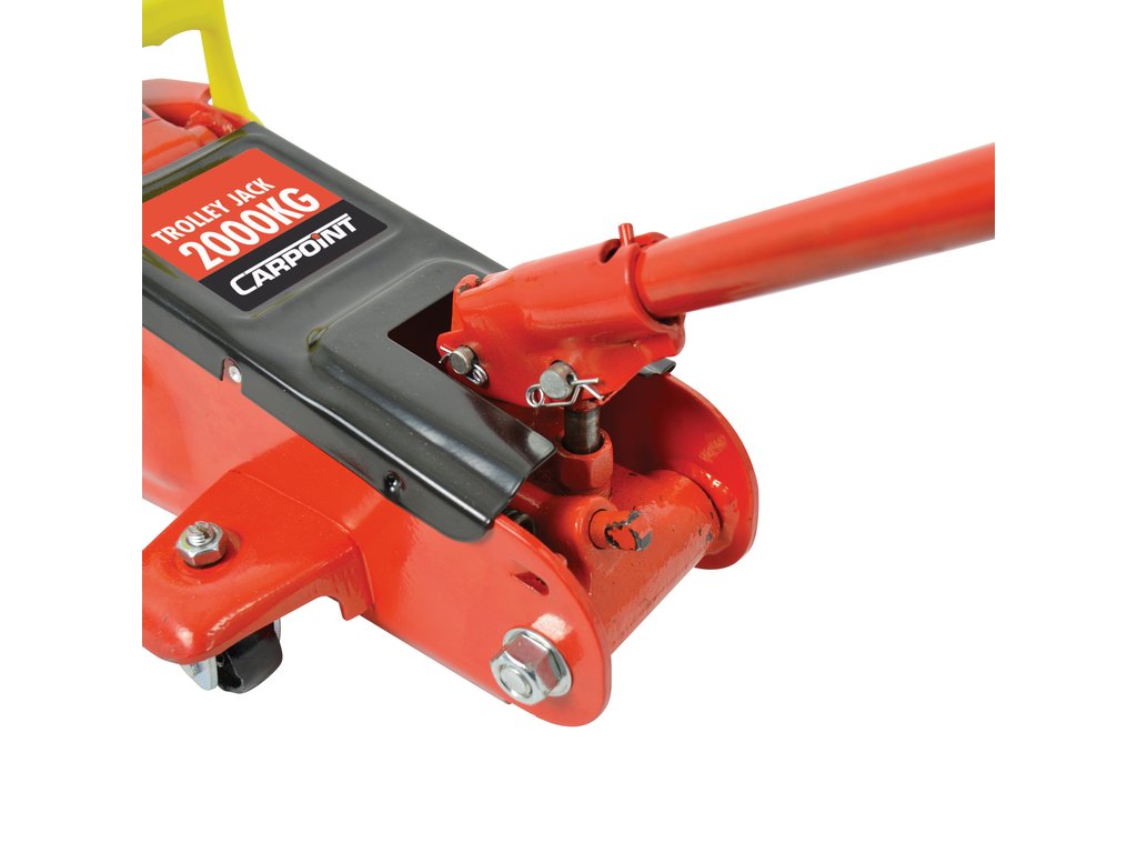 Cric hidraulic tip crocodil Carpoint 2000 kg pe roti cu deschidere maxima de 13-38 cm