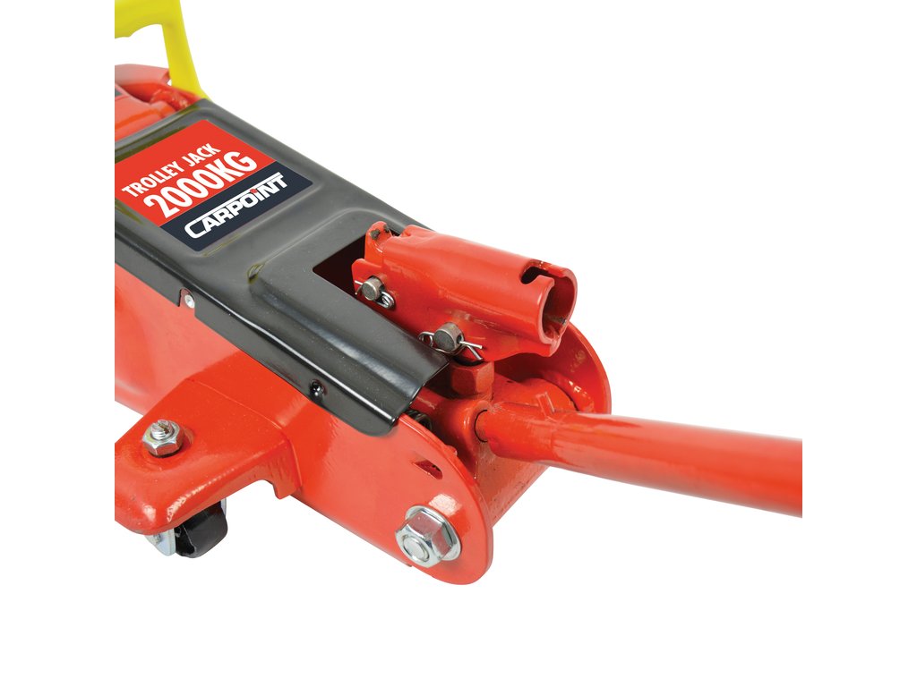 Cric hidraulic tip crocodil Carpoint 2000 kg pe roti cu deschidere maxima de 13-38 cm