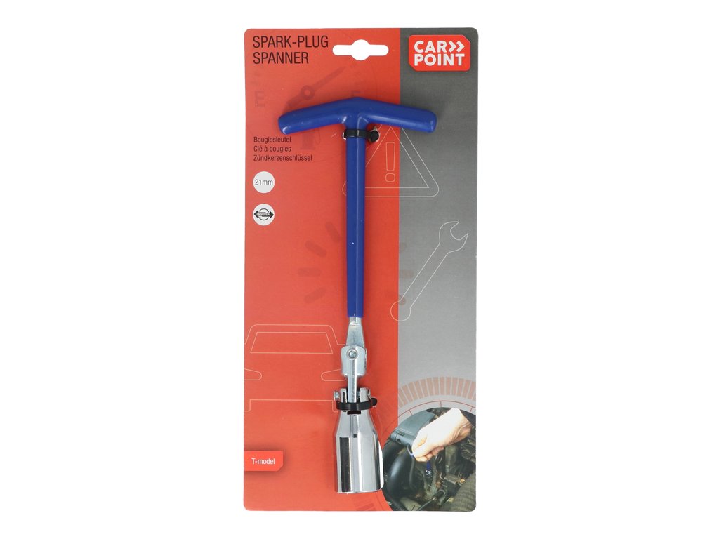 Cheie bujii auto Carpoint cu articulatie 21mm