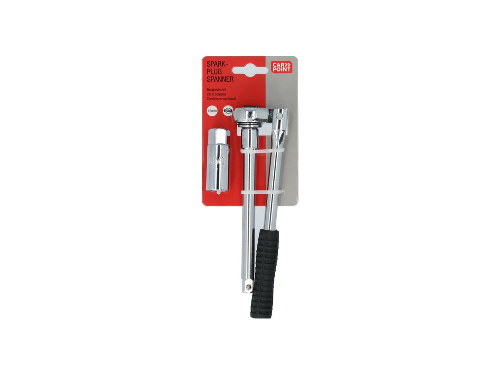 Cheie bujii auto Carpoint cu extensie 16mm, cu crichet si prelungitor
