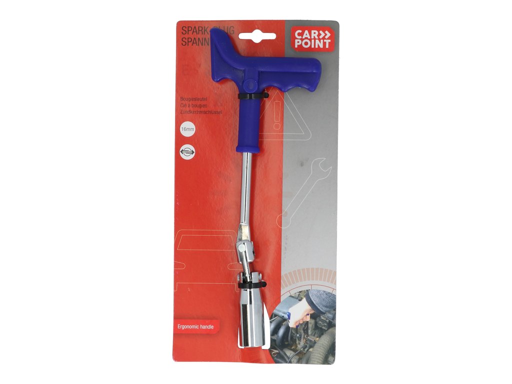 Cheie bujii auto Carpoint 16 mm cu maner solid