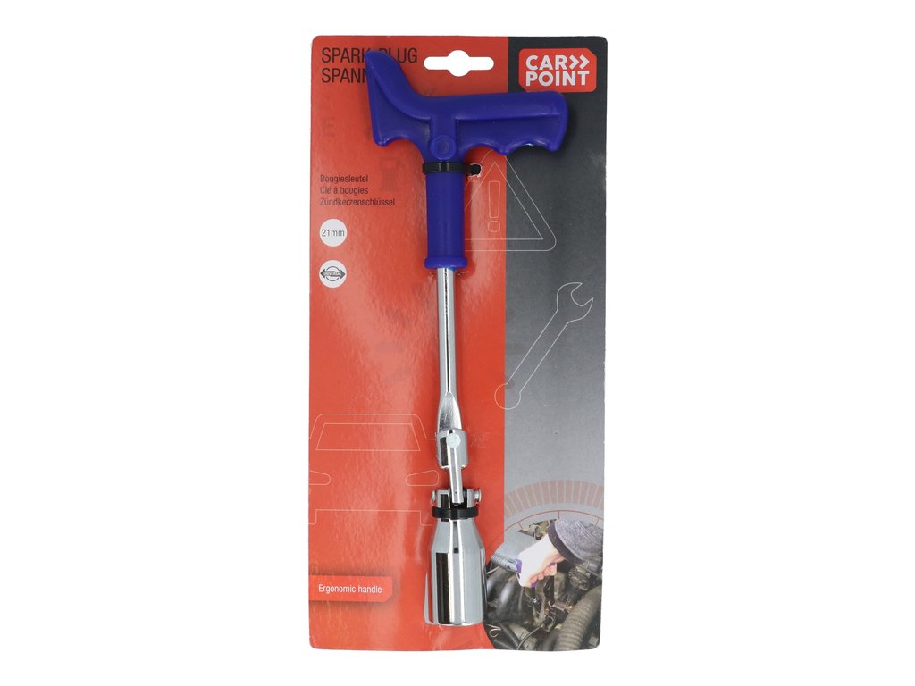 Cheie bujii auto Carpoint 21 mm cu maner solid