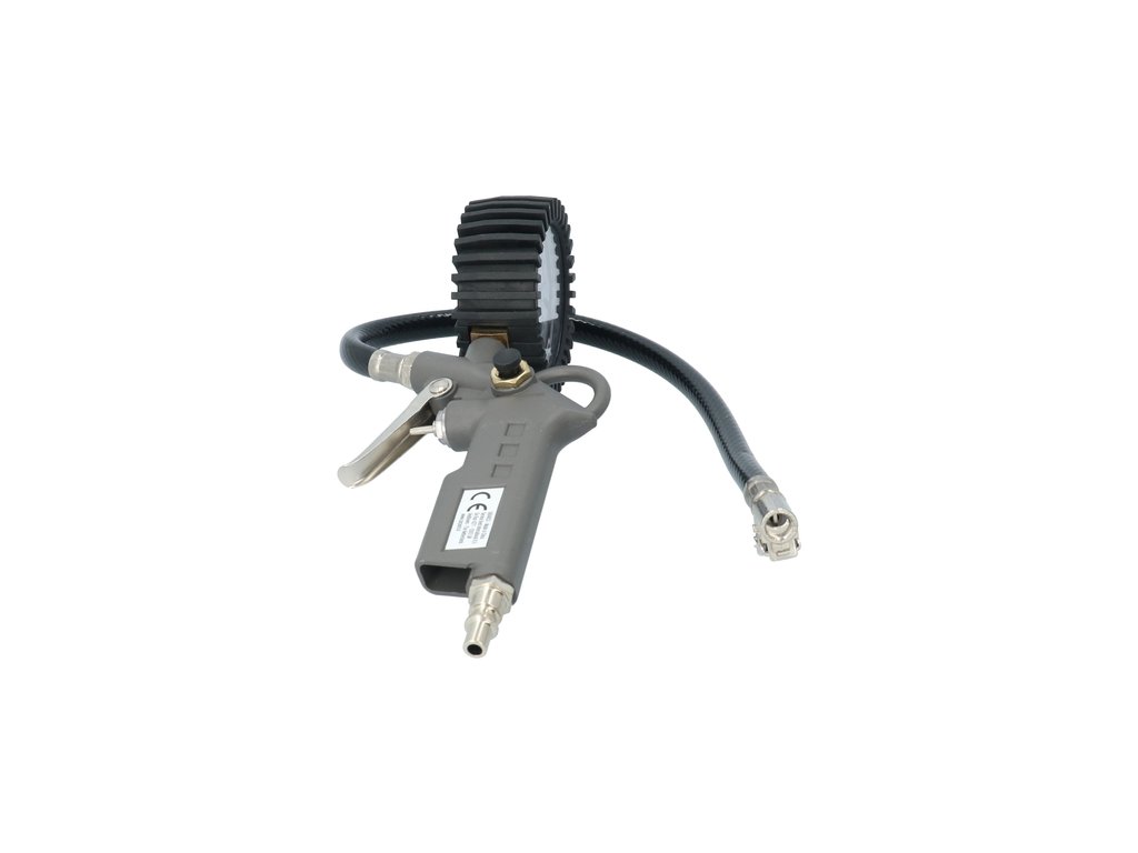 Pistol de umflat Carpoint cu manometru 12 bar, ceas de 63mm