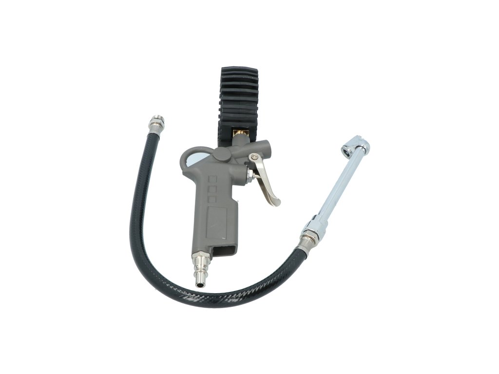 Pistol de umflat Carpoint cu manometru de 12 bar si ceas de 63mm , cu cap pt camioane si tiruri