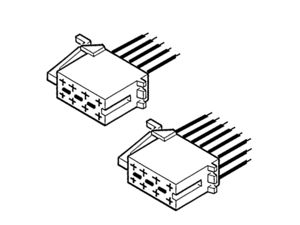 Conector ISO Tata Carpoint pentru radio auto , adaptor casetofon auto, 2 buc. la blister