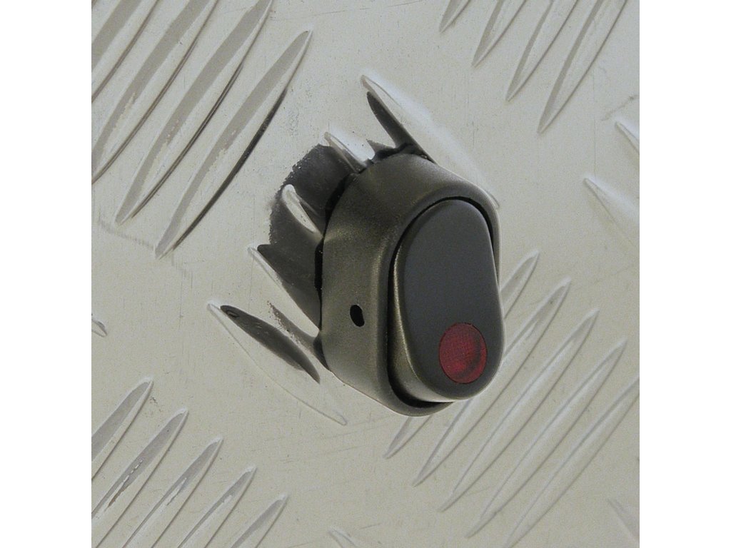 Intrerupator auto Carpoint 12V 30A cu led Rosu , 31,20 x 20,00 mm