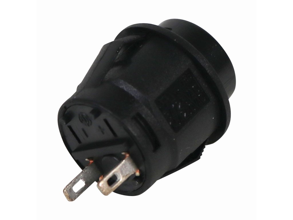 Intrerupator auto Carpoint 12V 20A rotund diametru 16,10mm , buton cu revenire , negru