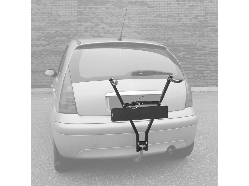 Suport bicicleta Carpoint fixare pe carligul de remorcare cu suport nr inmatriculare pentru 2 biciclete