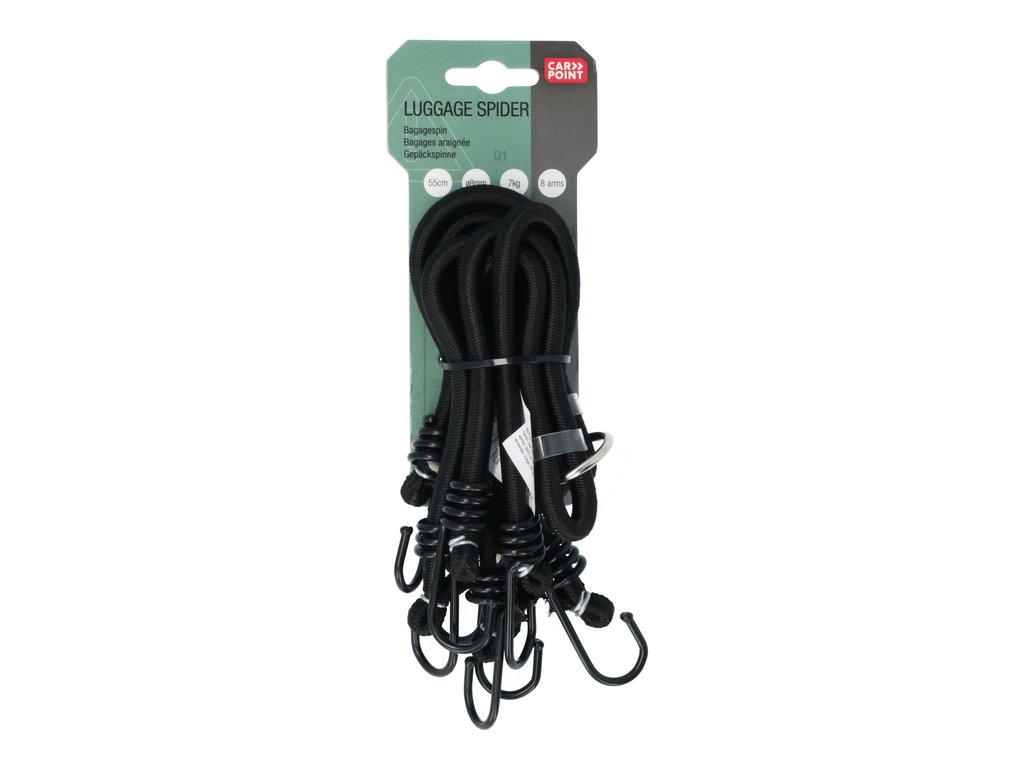 Chinga elastica Carpoint pentru bagaje cu 8 brate , 8mm, 30-55 cm