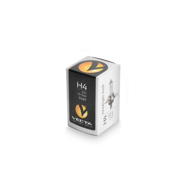 Bec auto cu halogen pentru far Vecta H4 24V 75/70W P43t-38 , 1 buc.