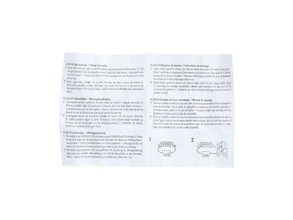 Avertizor sonor Carpoint pentru lumini aprinse 6-12V , 25 x 17 mm , 1 buc.