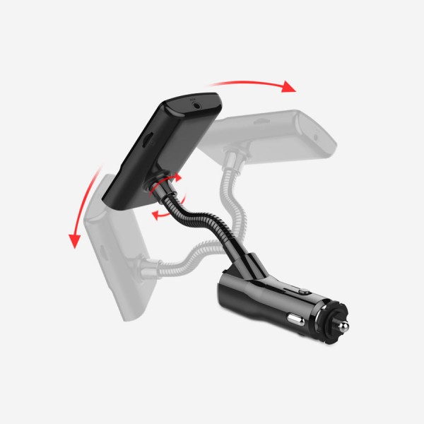 Modulator FM Bluetooth, HandsFree, cu display LCD 1.77 inch, 2 iesiri USB 5V 1A/3A, indicator voltaj baterie