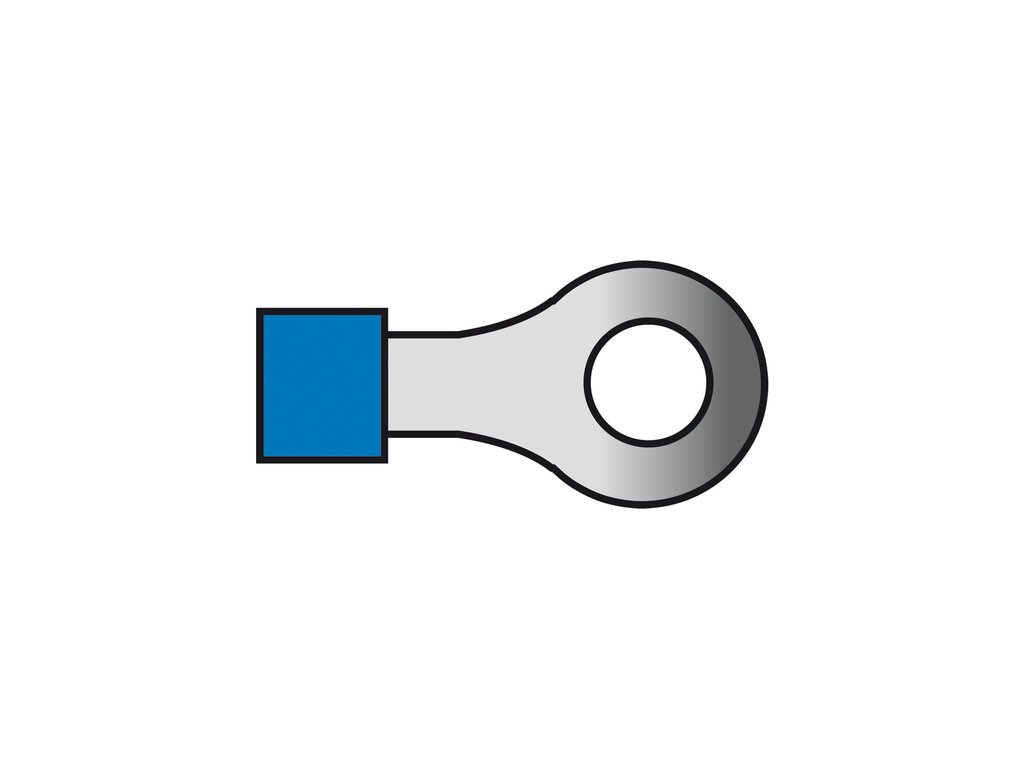 Papuci electrici izolati, albastru cu Inel, 4,3 mm, lungime 21,00 mm, crimpat, 654, 10 terminale la blister Carpoint