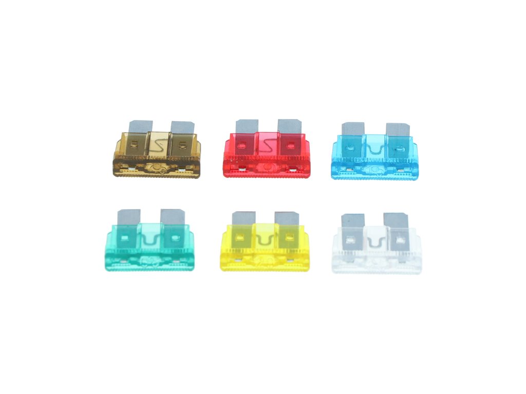 Set 6 sigurante auto Carpoint plate Mari 7,5, 10, 15, 20, 25, 30A