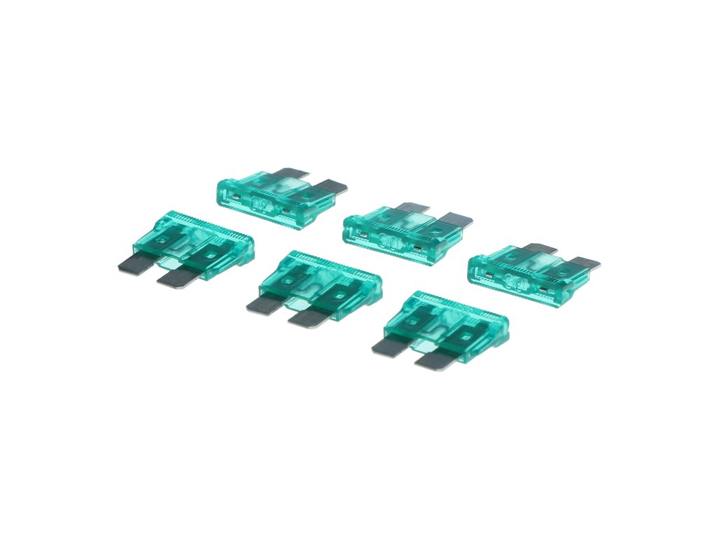 Set 6 sigurante auto Carpoint plate de 30A , sigurante normale plate