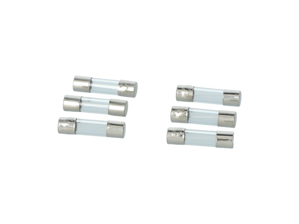Set 6 sigurante auto Carpoint de sticla 2A , lungime 20 mm , pentru radio